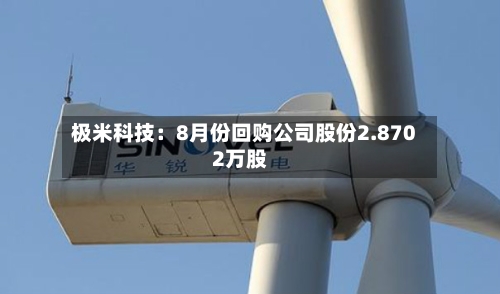 极米科技：8月份回购公司股份2.8702万股