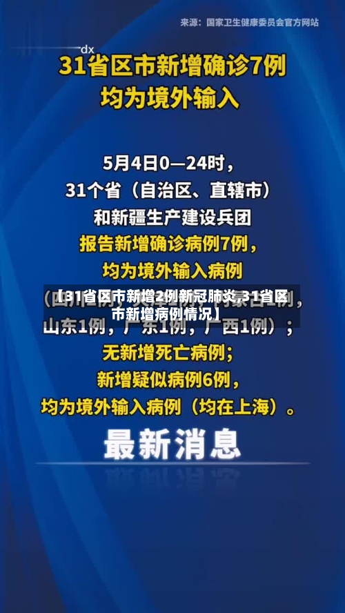 【31省区市新增2例新冠肺炎,31省区市新增病例情况】