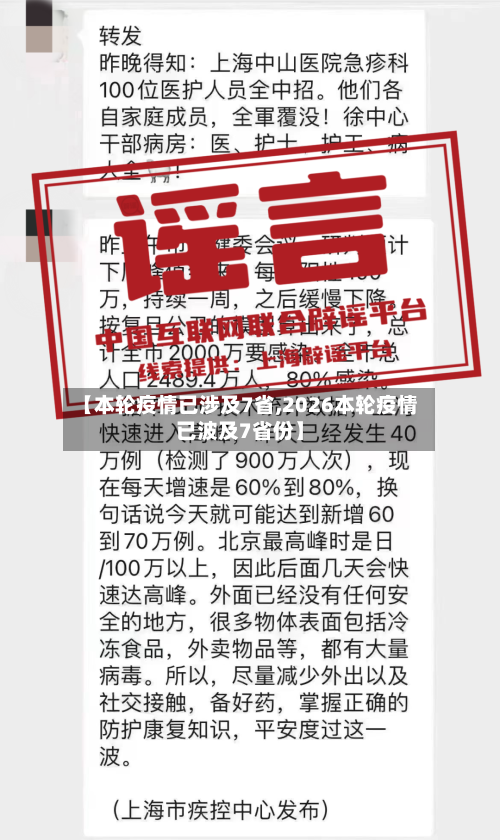 【本轮疫情已涉及7省,2026本轮疫情已波及7省份】
