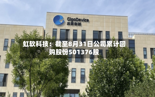 虹软科技：截至8月31日公司累计回购股份501376股