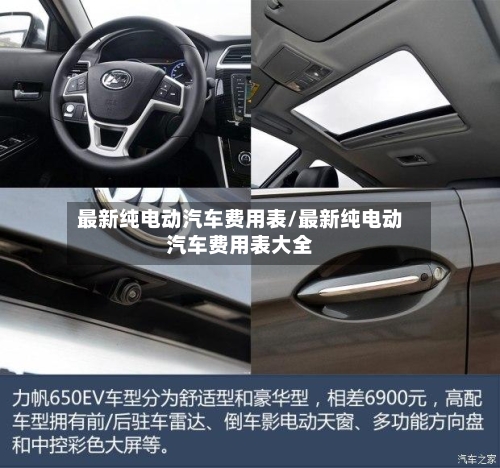 最新纯电动汽车费用表/最新纯电动汽车费用表大全