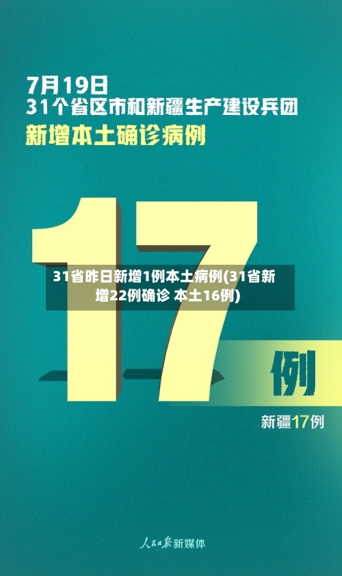 31省昨日新增1例本土病例(31省新增22例确诊 本土16例)