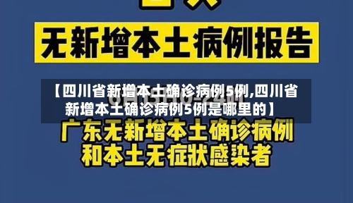 【四川省新增本土确诊病例5例,四川省新增本土确诊病例5例是哪里的】